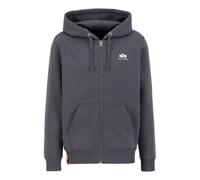 Alpha Industries Basic Zip Hoody SL Kapuzensweat für Herren Vintage Grey
