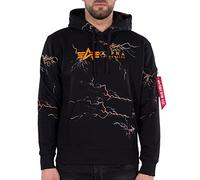 Alpha Industries Herren Alpha Industries Lightning AOP Hoody Kapuzensweat für Herren Kapuzenpullover (1er Pack)