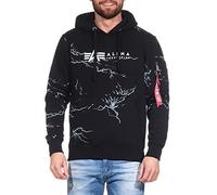 Alpha Industries Herren Alpha Industries Lightning AOP Hoody Kapuzensweat für Herren Kapuzenpullover (1er Pack)