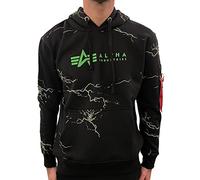 Alpha Industries Herren Alpha Industries Lightning AOP Hoody Kapuzensweat für Herren Kapuzenpullover (1er Pack)
