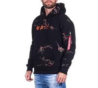 Alpha Industries Herren Alpha Industries Lightning AOP Hoody Kapuzensweat für Herren Kapuzenpullover (1er Pack)