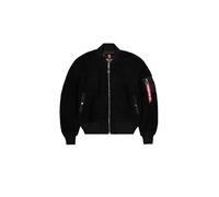 Bomberjacke ALPHA INDUSTRIES "MA-1 Teddy", Herren, Gr. S, schwarz, Obermaterial: 100% Polyester. Futter: 100% Polyester. Füllung: 100% Polyester, Jacken Bomberjacke (78722818-S) schwarz