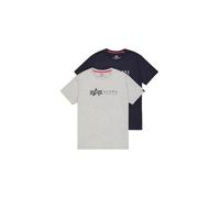 Alpha Industries Herren Alpha Label T-Shirt 2er Pack