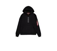 Alpha Industries – Hoodie – Alpha Puff Print Hoodie – Puff-Print, Regular Fit – Herren Schwarz Gr. M