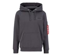 ALPHA INDUSTRIES Herren Back Print Hoody Kapuzensweat Für Kapuzenpullover, Vintage Grey, M EU