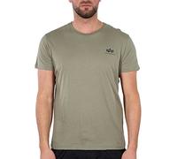 Alpha Industries Herren Backprint Für T-Shirt, Olive/Black, M EU