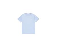 T-Shirt ALPHA INDUSTRIES "Backprint T-Shirt", Herren, Gr. L, artic blau, Obermaterial: 100% Baumwolle, Shirts T-Shirt (13933611-L) artic blau