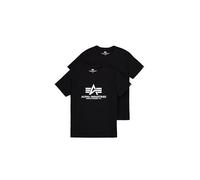 Alpha Industries Basic 2 Pack T-Shirt Männer in Gr. M in Schwarz