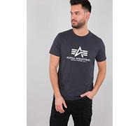 Alpha Industries Herren Basic Für T-Shirt, Iron Grey, M EU
