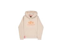 Alpha Industries Basic Big Logo Hoodie Größe S Beige