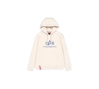 Alpha Industries Kapuzensweatshirt Basic Hoody Herren Gr. M Vintage Weiß 80% Baumwolle/20% Polyester