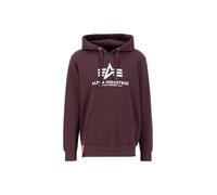 Kapuzensweatshirt ALPHA INDUSTRIES "Basic Hoody" Gr. XL, rot (deep maroon) Herren Sweatshirts (29129225-XL)