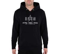 Alpha Industries Basic Hoody Embroidery schwarz / weiss