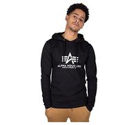 Alpha Industries Kapuzenpullover Basic, 80% Baumwolle/20% Polyester, regular fit, L Schwarz