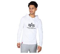 ALPHA INDUSTRIES Herren Basic Hoody Kapuzensweat Für Kapuzenpullover, Blanc, L EU