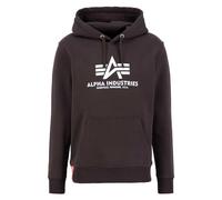 Hoodie ALPHA INDUSTRIES "Basic Hoodie BL", Herren, Gr. M, braun (hunter braun), Obermaterial: 80% Baumwolle, 20% Polyester, regular fit, Sweatshirts Hoodie (88988508-M)