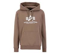 Alpha Industries Herren Hoodie Basic Logo taupe M