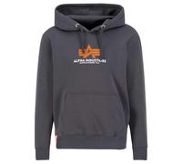Alpha Industries Herren Basic Hoody Rubber Kapuzensweat Für Kapuzenpullover, Vintage Grey, M EU