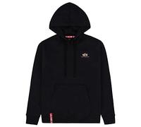 Alpha Industries Herren Basic Hoody Small Logo Foil Print Kapuzenpullover, Black/Gold, S