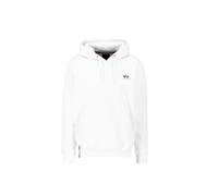 Alpha Industries Hoodie mit Label-Print in Weiss, Größe XXXL