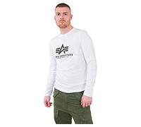 Alpha Industries Herren Basic Ls Longsleeve Für T-Shirt, Weiß, M EU