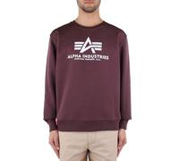 Alpha Industries Herren Basic Pullover Sweatshirt, Deep Maroon, M