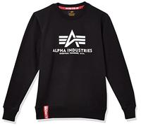 Alpha Industries Herren Basic Pullover Sweatshirt, Schwarz, XXL