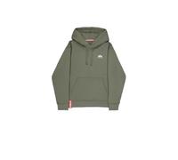 Alpha Industries Hoodie Basic Small Logo - Herren, Gr. M, Dark Olive, 80% Baumwolle/20% Polyester