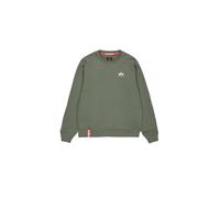 Alpha Industries Sweatshirt Basic Sweater Logo - Rundhals, 80/20 Baumw/Polyester, XXL Dark Olive