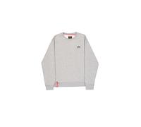 Alpha Industries Basic Sweater Small Logo Sweatshirt für Herren Grey Heather