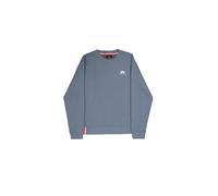 Sweatshirt ALPHA INDUSTRIES "Basic Sweater small Logo", Herren, Gr. XXL, blau (denim blau), angeraute Sweatware, Obermaterial: 80% Baumwolle, 20% Polyester, bedruckt, modisch, normal normal, Rundhals,