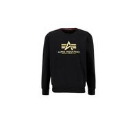 Alpha Industries Herren Basic Sweater Carbon black/gold XL