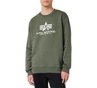 ALPHA INDUSTRIES Herren Basic Sweater Für Sweatshirt, Dunkles Olivgrün (178302-142), L EU