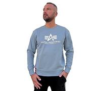 Alpha Industries Herren Basic Sweater Für Sweatshirt, Greyblue, M EU