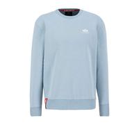 Alpha Industries Basic Sweater Small Logo Sweatshirt für Herren Greyblue