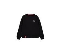 Alpha Industries Sweatshirt Basic Sweater Small Logo Herren Schwarz Gr. 3XL