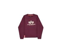 Alpha Industries Basic Big Logo Sweatshirt Größe S Rot