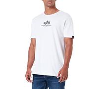ALPHA INDUSTRIES Herren Basic T Ml T-Shirt, Weiß, L