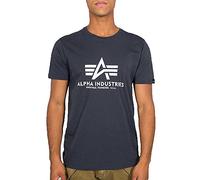 Alpha Industries Herren Basic T-Shirt,Blau (Navy 02), X-Large