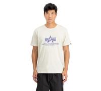 Alpha Industries Herren Basic T-Shirt, Vint.White/Night Purple, L
