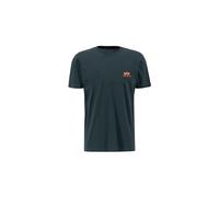 Alpha Industries Herren Basic T Small Logo, Dark Petrol, XXL