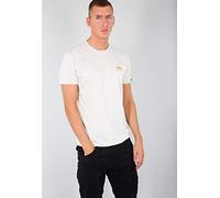 Alpha Industries Herren Basic T Small Logo T-Shirt, Blickdicht, Vintage White, M