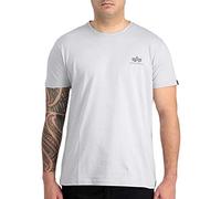 Alpha Industries Herren Basic T Small Logo T-Shirt, Pastel Grey
