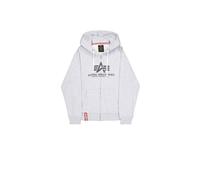 Alpha Industries Herren Basic Zip Hoodie pastel grey melange XL