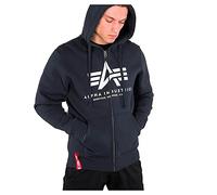 Alpha Industries Herren Basic Zip Hoody Kapuzensweat Für Kapuzenpullover, Rep.Blue, M EU