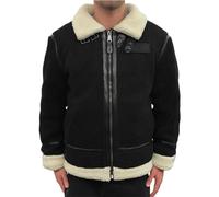 Alpha Industries Herren Bomberjacke B3 Teddy black/white XXL