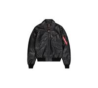 Alpha Industries CWU-45/P Leather Lederjacke Größe XL Schwarz