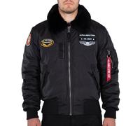 Alpha Industries Herren Bomberjacke Injector III Air Force black/black M