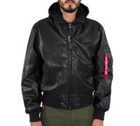 Alpha Industries Herren Bomberjacke MA-1 D-Tec FL black/black L