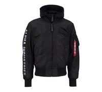 Alpha Industries Herren Bomberjacke MA-1 D-Tec SE black/reflective M
